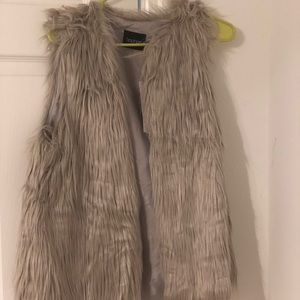 Faux fur vest